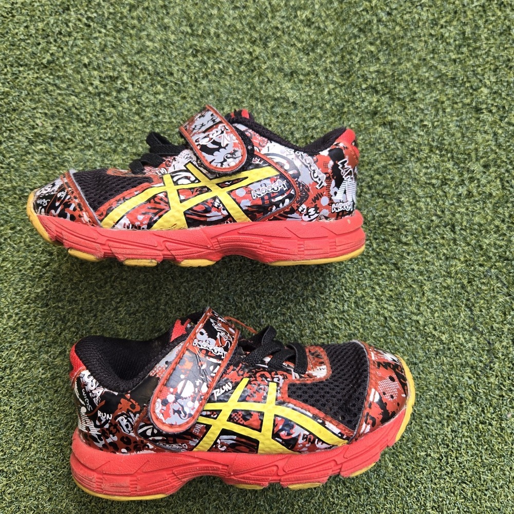 Asics Shoes Toddler K6 Graffiti Multicolor Running Sneakers - Picture 3 of 8